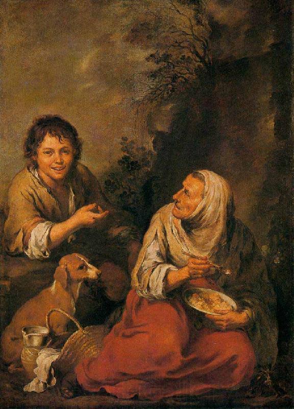 Bartolome Esteban Murillo Old Woman and Boy Norge oil painting art